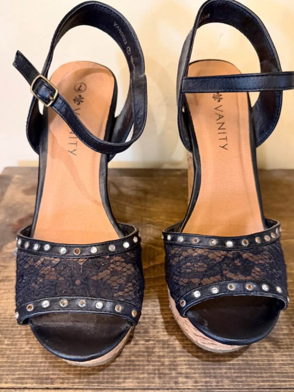 Vanity Cork Wedge Heel